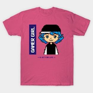 8-Bit Gamer Girl for Life T-Shirt